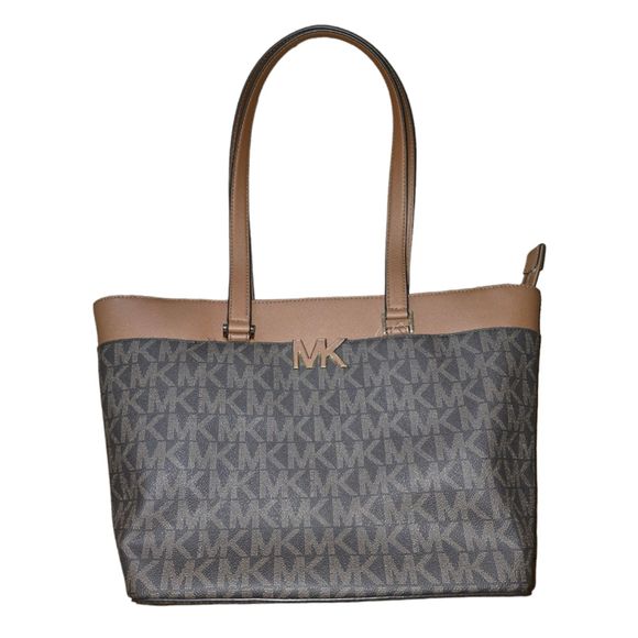 Women's MICHAEL KORS Florence Brown/ Luggage Large Tote